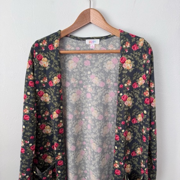 NWT Lularoe Floral print duster open cardigan Size Small - Picture 2 of 6